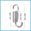 BULLSPANN Muffler Exhaust Pipe Spring for Motorcycle Universal Stainless Steel 43mm Silver Tone 4pcs Replacement Parts Accessories