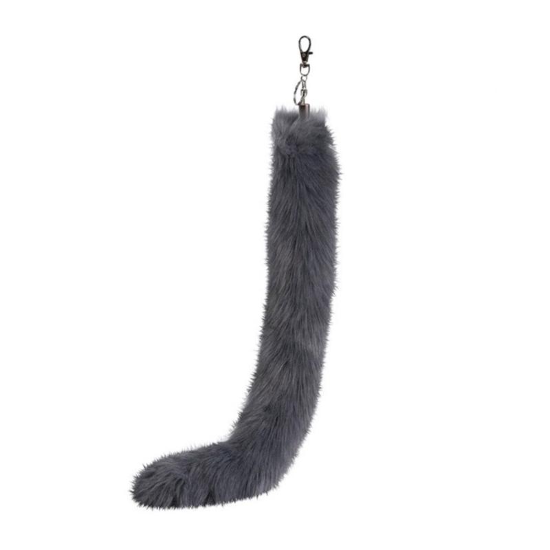 Faux Furs Foxes Tail Keychain Furs Foxes Tail Keyring Handbag Hangings Charms