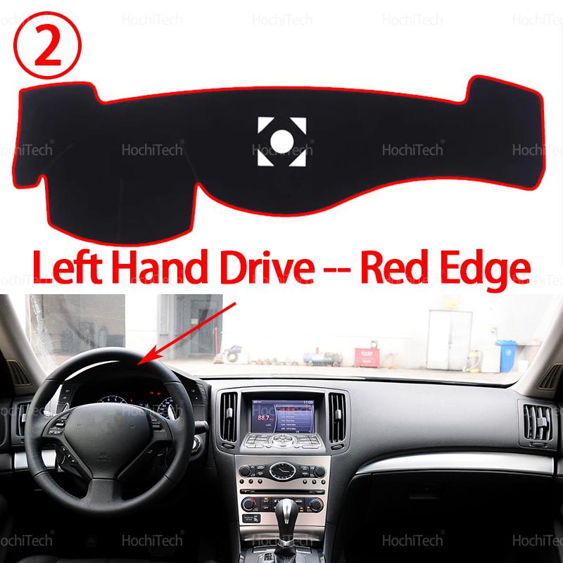 Dashboard Cover Pad Car Liner Anti-UV Mat Sunshade Dashmat Carpet Dash for Infiniti G37 G35 G25 2007 2008 2009 2010-2013