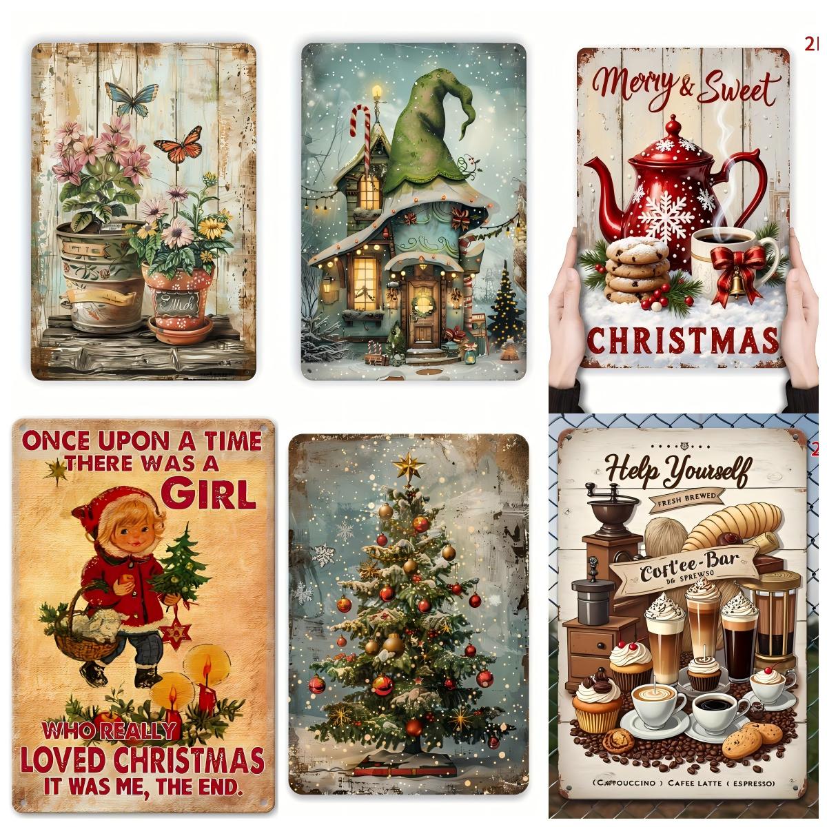 

2D Classic Pattern Metal Wall Art Manufactured from Solid Iron Material with Authentic Antique Finish 20x30cm（7.8x11.8inch）