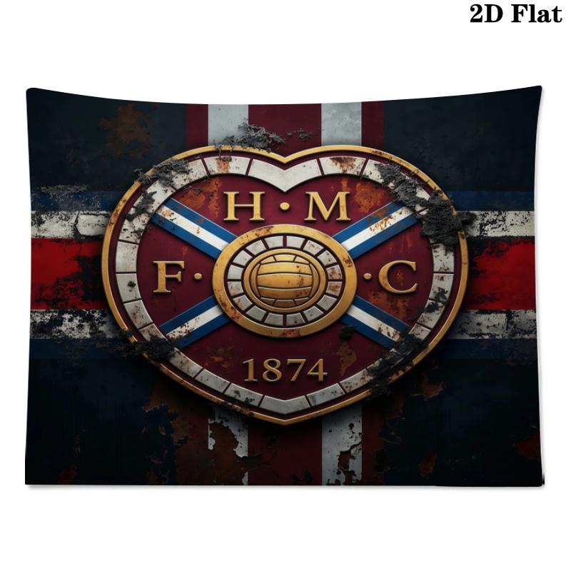 Heart of Midlothian Printed Tapestry – Wall Hanging for Bedrooms, Dorms, and Home Decor