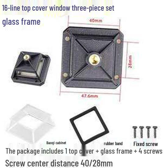 Infrared 12-Line Laser Level with Glass Cover for 360° Wall and Floor Alignment