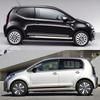 Car Door Racing Stripes Vinyl Decals Both Side Skirt Sticker Graphics Accessories For Volkswagen Up Hatchback Eco VW Move Up
