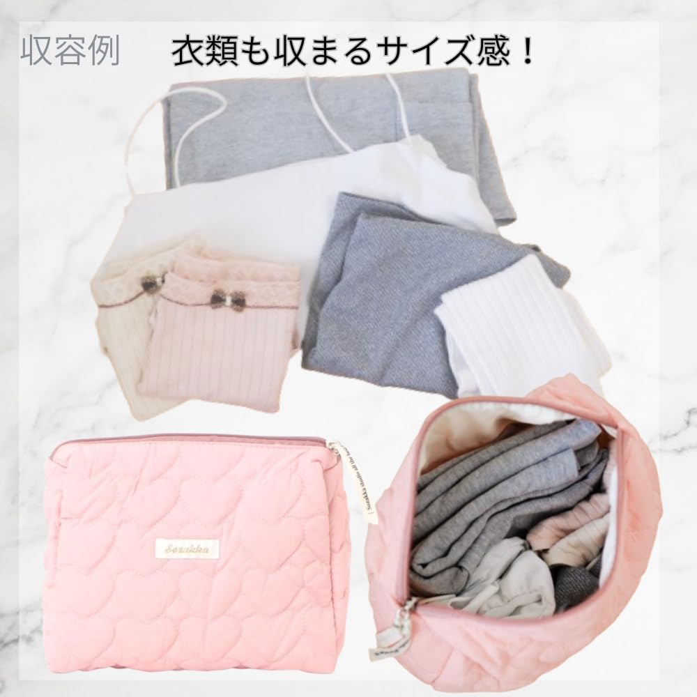 Ninon Kleine Kosmetiktasche Gesteppt Groß Reise Make-up Schwarz [ninon] Beutel, Groß, Organizer, Beutel, Stilvoll, Rechteckig, Taschentuch, Herzförmiges Design,