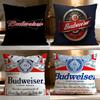 Hot B-BBudweiser Cushion Cover Soft Washable Pillow Case Multi-Scene for Couch Bed Travel Office Use