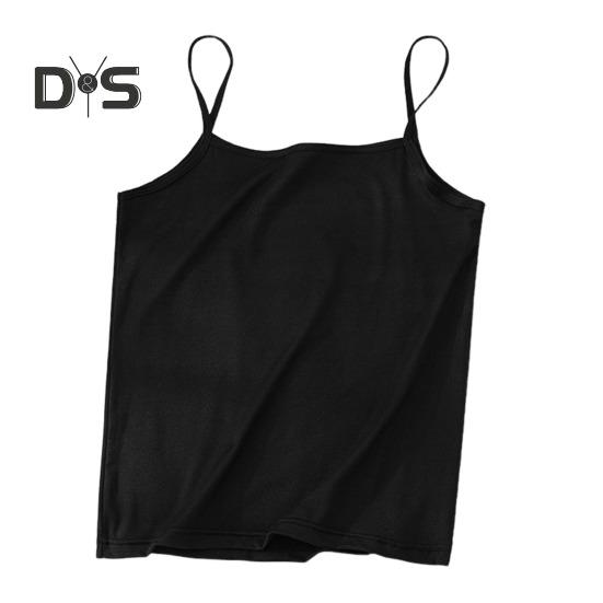 Women Sling Vest Square Collar Sleeveless Breathable Quick-Dry Summer Camisole High Elastic Bottoming Tops