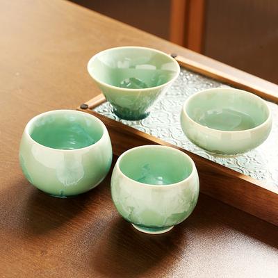 Janpanese Ceramic Teacup Household Kung Fu Tea Set Small Cup Tea Ceremony Master Cup Traditional Drinkware Tea Accessories