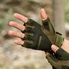 Yarım Parmak erkek Eldiven Açık Askeri Taktik Eldiven Spor Çekim Avcılık Airsoft Motosiklet bisiklet eldiveni