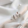 Hot-selling Butterfly Stud Earrings Full of Diamonds Simple Female Korean Version Small Temperament Earrings Jewelry Stud Earrings