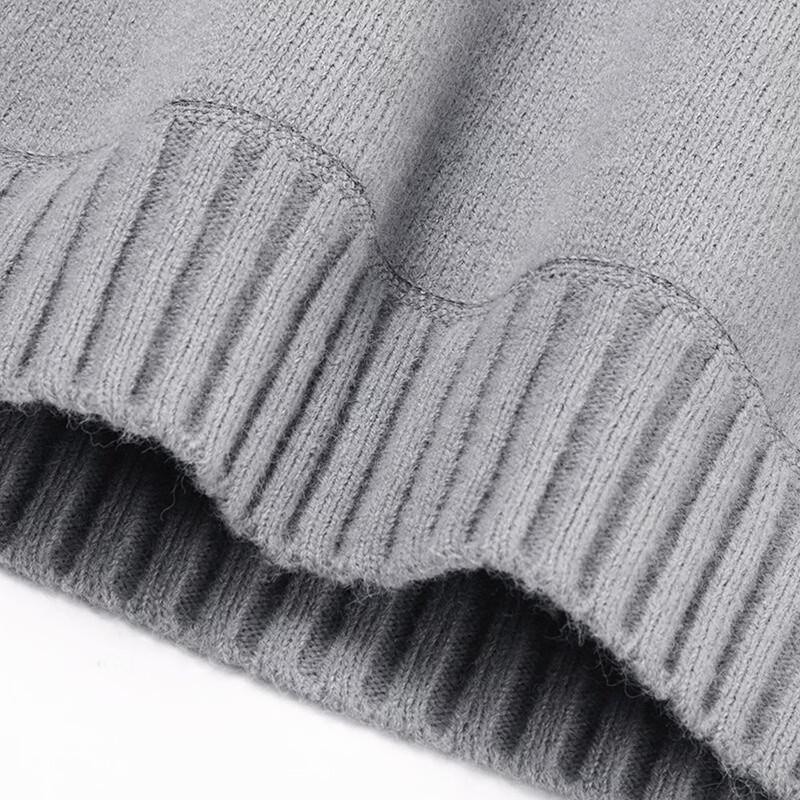 Yalu Men's Fleece-Lined Mock Neck Knit Sweater