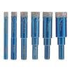 Diamond Drill Bit Granite Marble Dry Diamond Drill Bits Hollow Core Drill Bits For Masonry Concrete Tile Ceramic Glass (1set (6pcs)) 25-26s