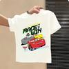 2026 Cars of the Universe Children's Pure Cotton Short-Sleeved Boys' Sports Shirt Girls' Casual Top Cartoon Print Summer T-Shirt