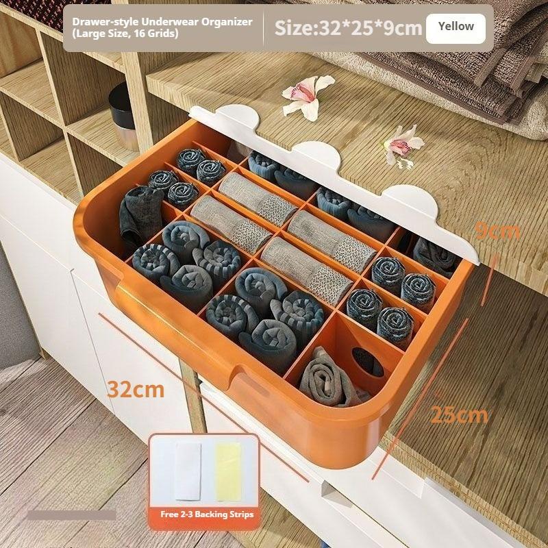 Drawer Type Underwear Panties Socks Storage Box Household Multi-function Compartment Storage and Organization Box