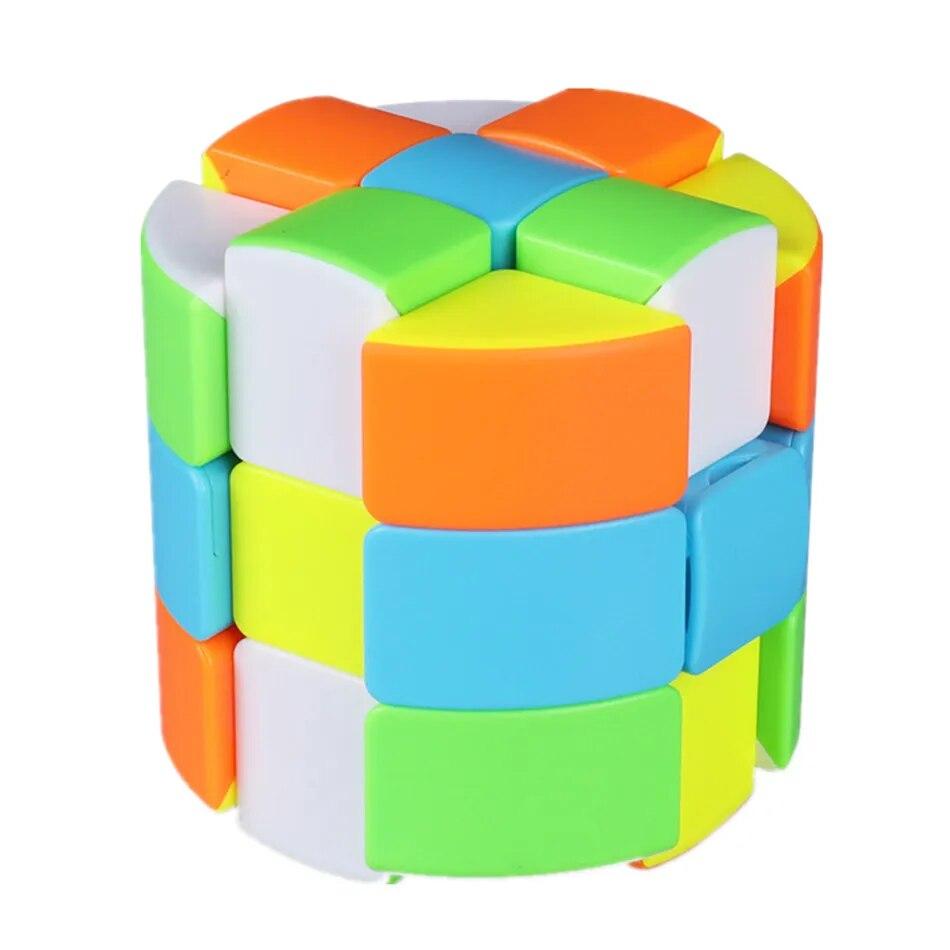 Qiyi Barrel Cube 3x3x3 Без наклеек Волшебный куб странной формы Twisty Mgaic Cube — фото 3