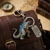 Creative Godzilla Keychain, Metal Dinosaur Pendant, Trendy Car Bag Decoration, Durable Gift