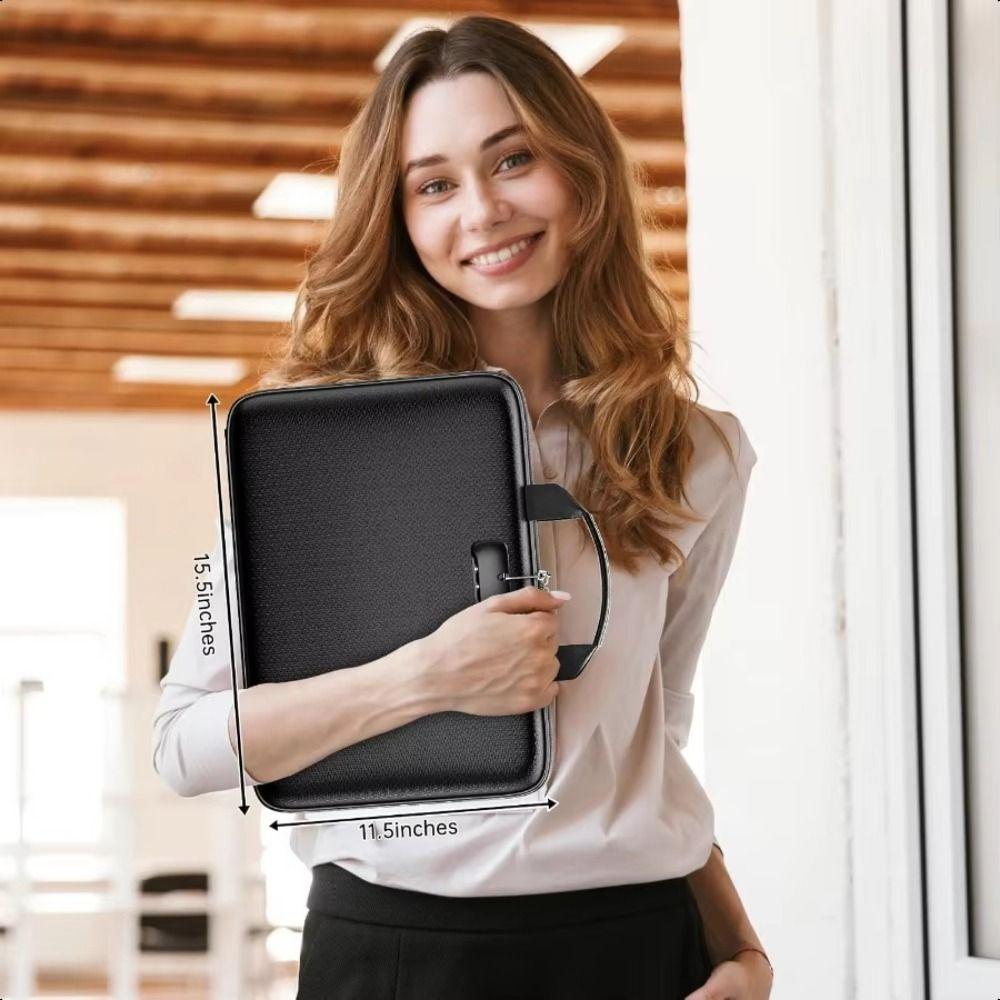 Large Capacity Fireproof Document Box Waterproof Portable Safe Storage Case  Document Protection