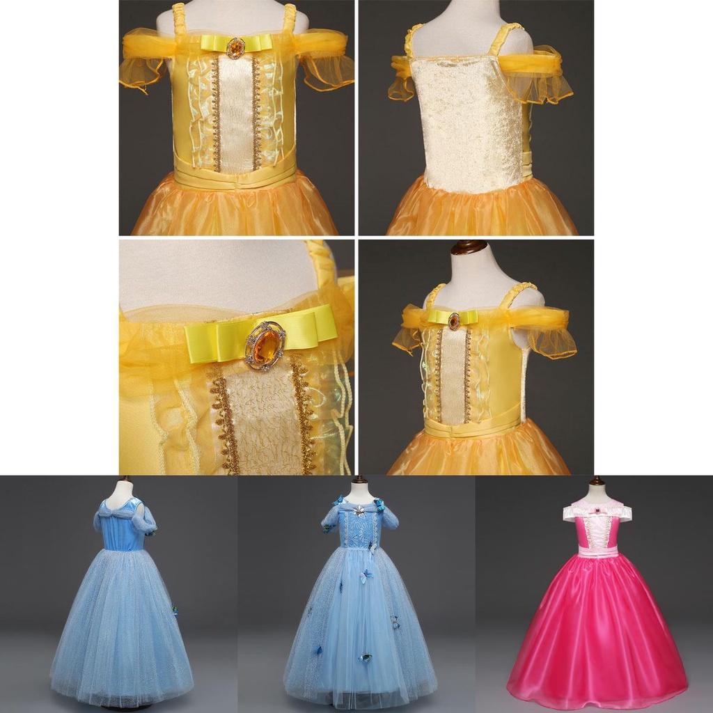 Elegant Princess's Dress For Girls Perfect For Cosplay And Halloween Parties