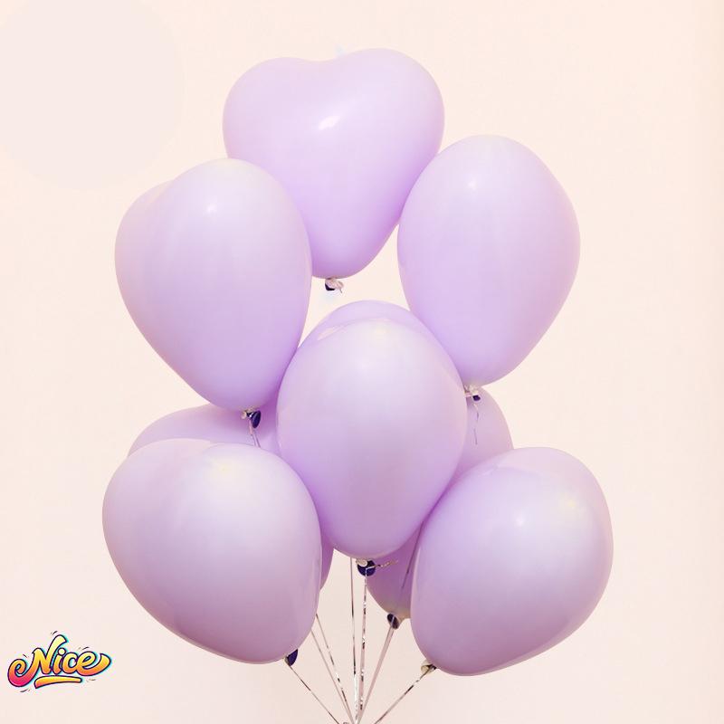 12inch Heart Shaped Balloon Love Anniversary Macaron Birthday Party Decoration Propose Wedding Site Layout Baby Shower Kids Toy