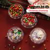 Christmas Red/Green Pearl Nail Rhinestone Mixed Size Pearlescent Colorful Beads Nali Charms Christmas Manicure Jewelry