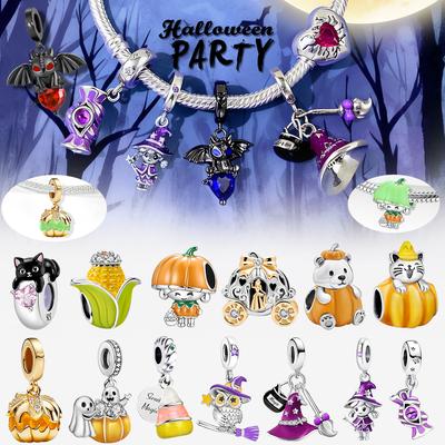 Kupfer Halloween Serie Kreuz Engel Kürbis Passform DIY Armband Armreif Herstellung Geschenk von hoher Qualität Feiner Schmuck