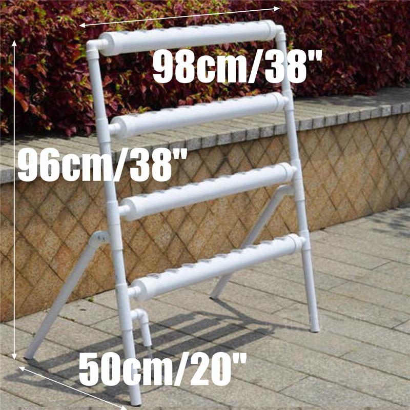 36 Planting Sites Deep Water Culture System 4 Layers Horizontal Hydroponic Grow Kit Set Garden Plant Vegetable Planting Grow Box
