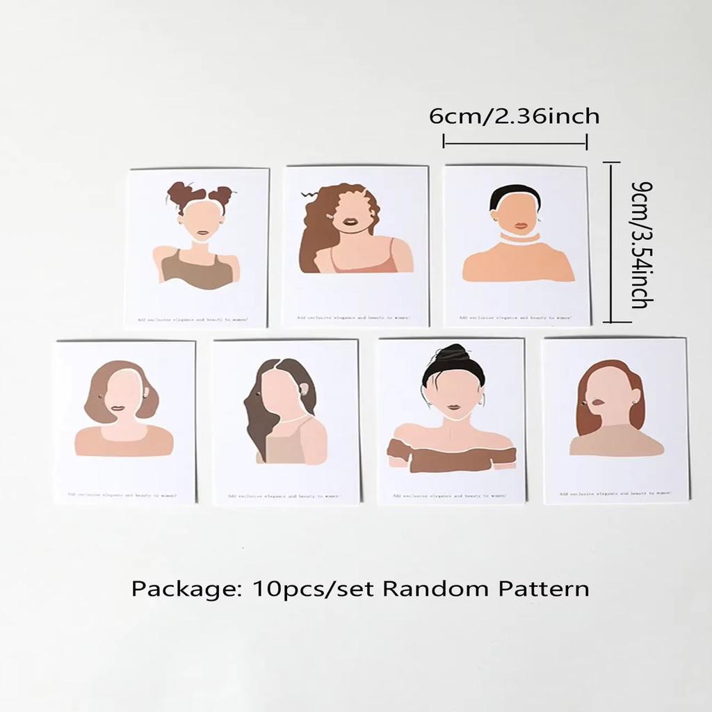 10 Stück - Ohrring- und Halsketten-Displaykarton Ohrring-Verpackungskarte Ohrstecker Schmuck Papierkarte