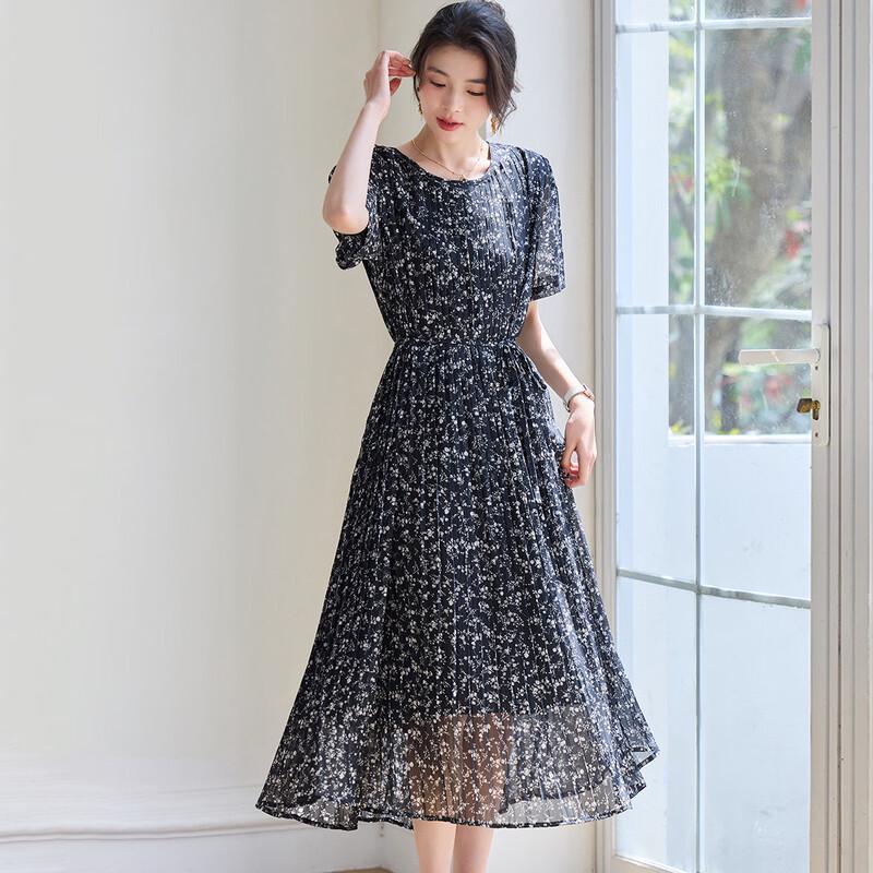 ORIGIN Women s Printed A-Line Long Dress M