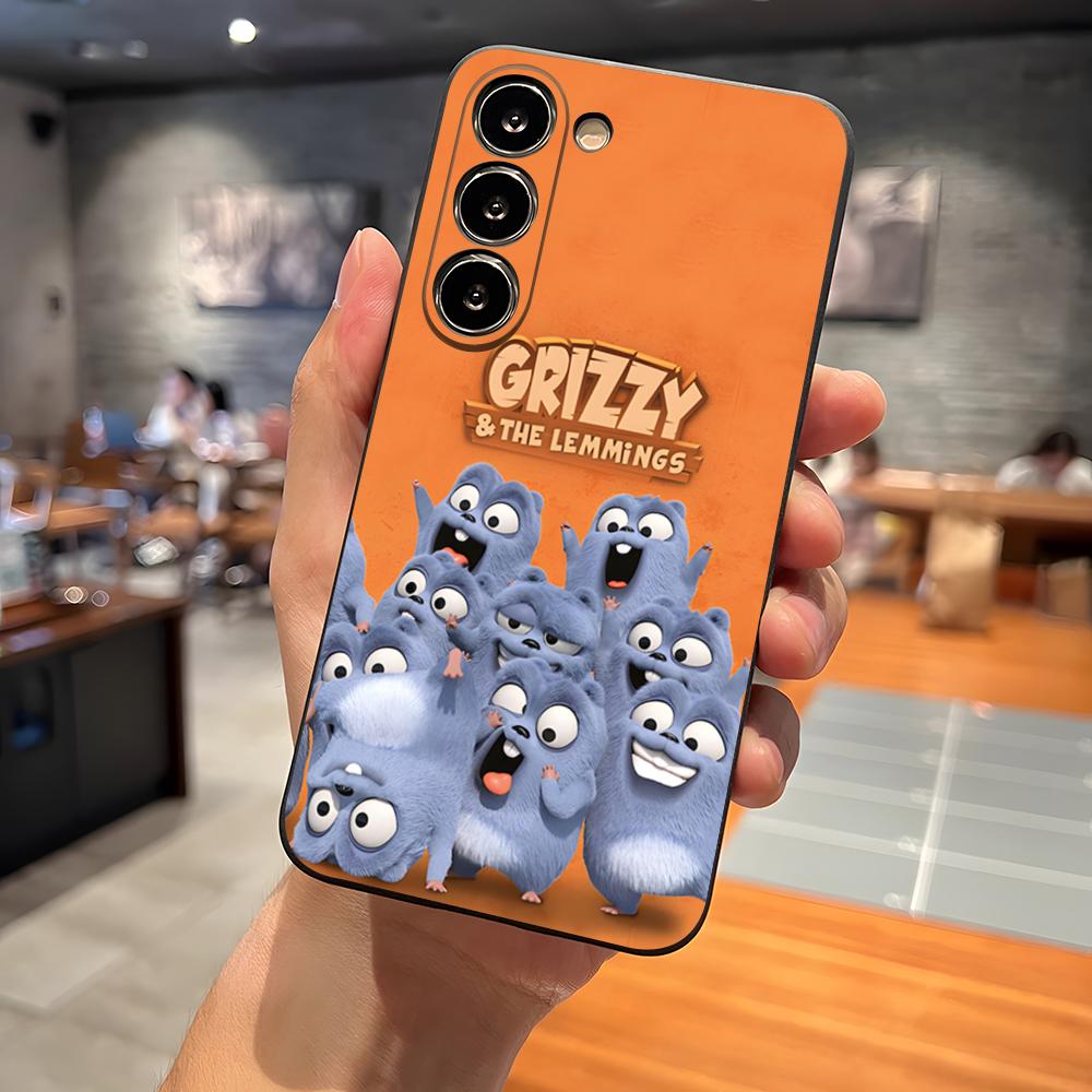 

Cartoon GRizzy And Lemmings Phone Case For Samsung S26 S24 Ultra S25 S23 Fe S22 S20 S21 Plus A16 A54 A34 A53 Back Cover Samsung a34 5g