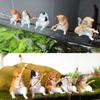 Decor Handicraft Craft Kitten Fishing Ornament Cat Statue Fish Tank Ornaments Miniature Figurines
