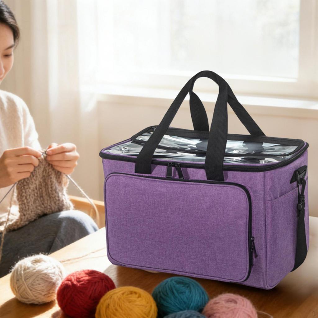Häkelkorb Organizer Strickaufbewahrung Garn Polyester Praktisch Und mit Mehreren