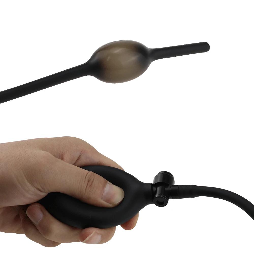 Sexspielzeug Aufblasbarer Dehnbarer Penis-Plug Urethra-Katheter Dilator Pferdeauge Stimulation Männlicher Masturbator Penis Einführgerät