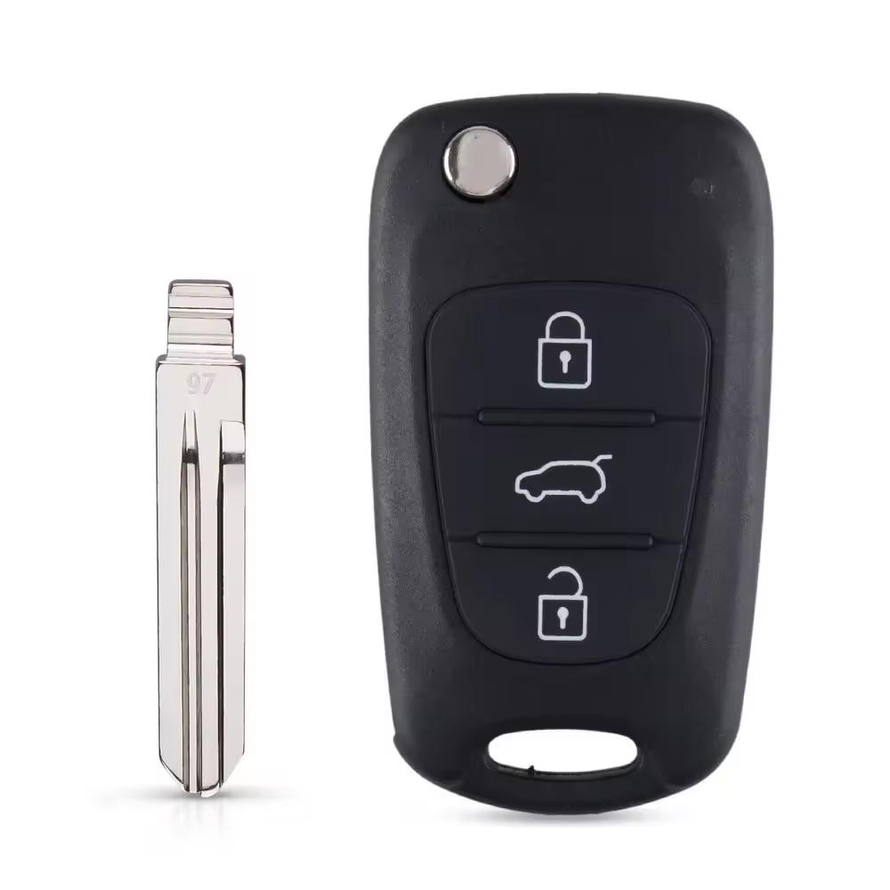 For Hyundai I20 I30 Ix35 I35 Accent For Kia K2 K5 Rio 3 Picanto Ceed Cerato Sportage 3 Buttons Flip Remote Car Key Shell Case
