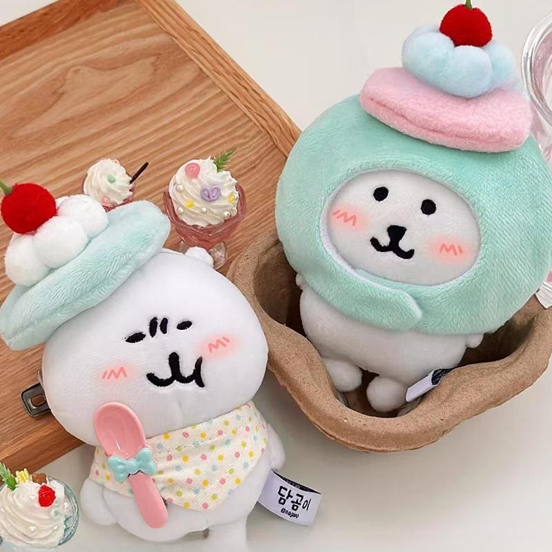 Kawai Relaxed Bear Headgear 10Cm Cotton Doll Clothes Change Cute Cartoon Outfit Doll Accessories