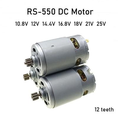 Kabelloser RS550 Motor 12 Zähne Zubehör für Elektrowerkzeuge für Akku-Bohrschrauber