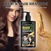 Herbal Black Hair Dye Shampoo 3 In 1 for Gray Hair, Instant Hair Color Shampoo for Women & Men, Black Hair Shampoo for Grey Coverage 150ML 25-26