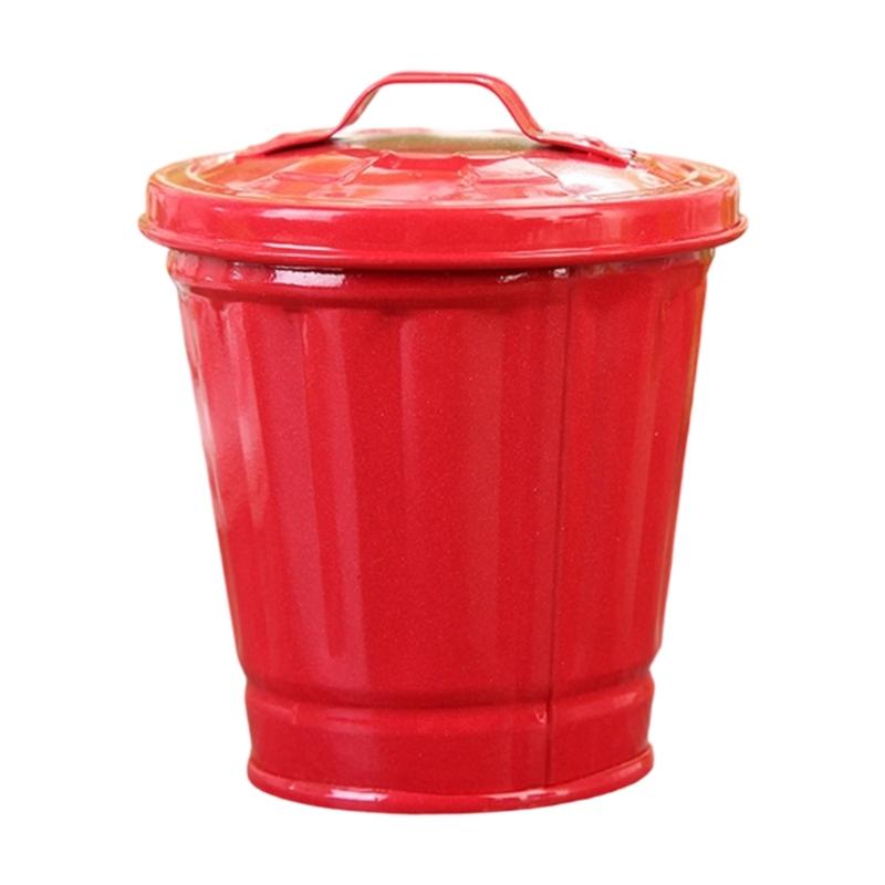 Modern Iron Waste Receptacle Top Dustbin Strong And Easy To Carry For Different Room Applications