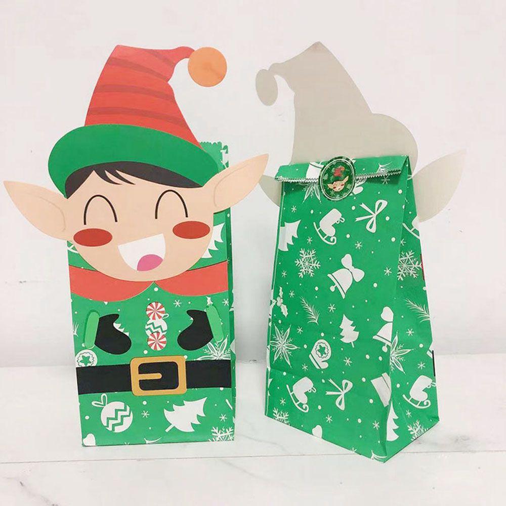 Christmas Candy Santa Claus Christmas Ornament Christmas Decorations Food Packing Bags Gift Bags