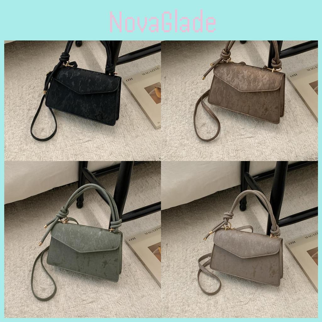 Retro Street Style Pu Small Crossbody Bag With Top Flap Closure For Fall And Winter