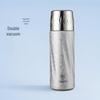 Titanium-Plated Dual-Layer Vacuum Insulated Cup with Dual-Use Lid and Tea Separator - Ideal Business Gift Set