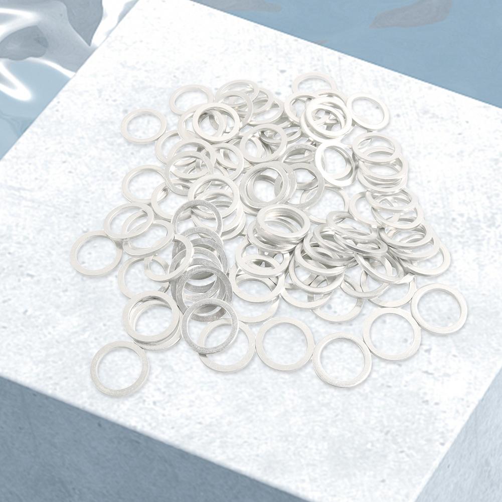 Car Engine Oil Crush Washer Aluminum Alloy Automotive Oil Drain Plug Gasket Seal 90430-18008 for Toyota Runner Avalon Camry