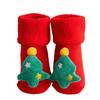 Tree Santa Claus Thicken Kids Cotton Socks Infant Short Socks Baby Christmas Socks Floor Socks