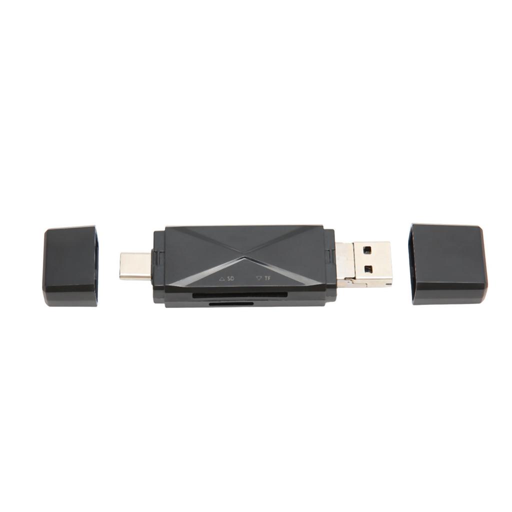 Speicherkartenleser Tragbarer Mini 3 in 1 USB C USB 2.0 Micro USB Speicherkartenleser mit 3 Anschlüssen