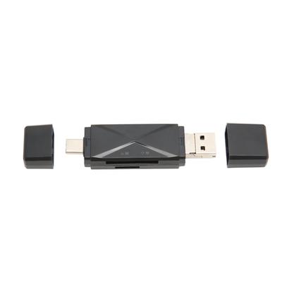 Czytnik kart pamięci Przenośny Mini 3 w 1 USB C USB 2.0 Micro USB Czytnik kart pamięci masowej z 3 złączami