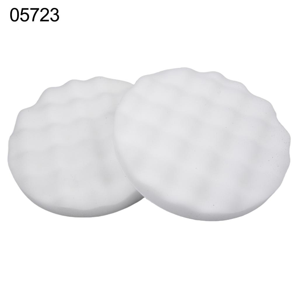 Car Polishing Sponge Pads 2PCS 8 In Round Foam-Buffing Waxing Clean Pad Removes Scratches Car Cleaning Accessories 05725