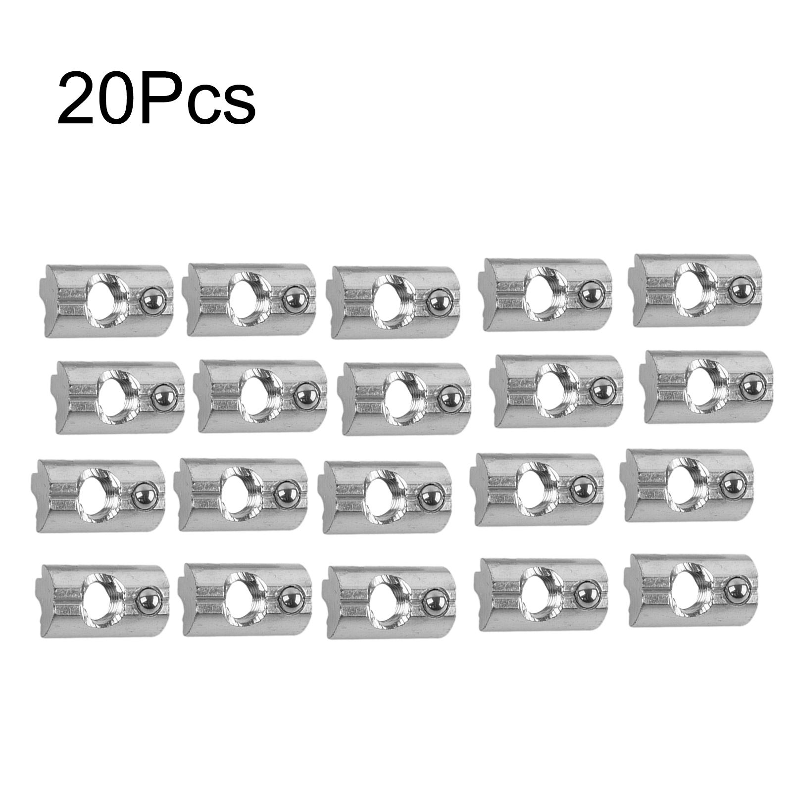 Алюминиевый скользящий блок Прочный Нержавеющая сталь Алюминиевый скользящий блок Высокое качество Для профилей 40x40 И 40x80