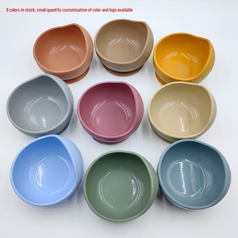 

Silicone Baby Food Bowl with Suction Cup - Snail Design, Drop-Proof for Children Orange (Single Bowl)