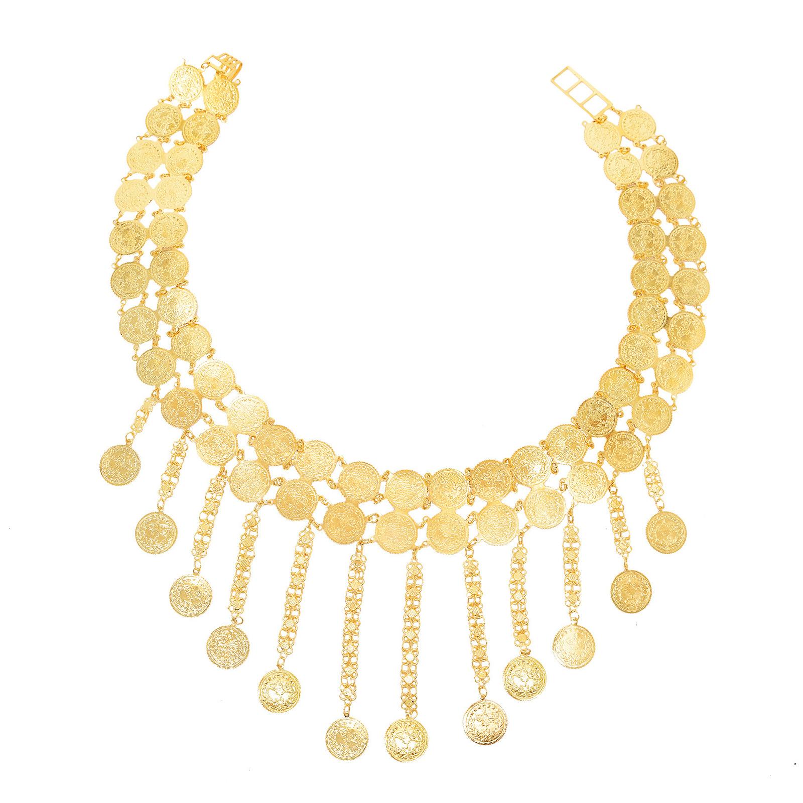 

Стильный регулируемый по длине двухслойный танцевальный пояс с монетами и кисточками для выступлений и вечеринок