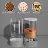 Automatic Cat Feeder Automatic Pet Feeder Water Dispenser Set for Cats Dogs 2-in-1 Food Bowl with Stainless Steel Insert