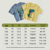 Boys' 2026 Summer Graffiti Dinosaur Short Sleeve T-Shirt