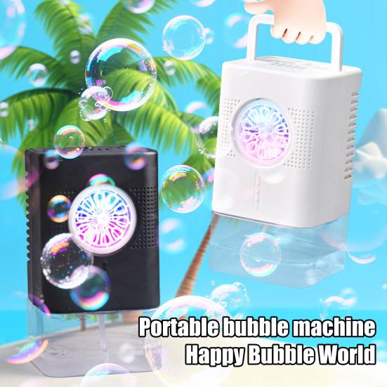 Electric Bubble Machine Powerful Automatic Bubble Maker One-Click Operation Bubble Blower Children's Gift for Fun And Parties